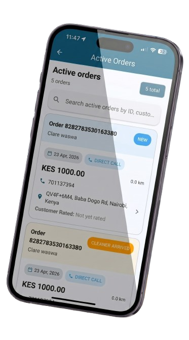 Real-time tracking updates in app