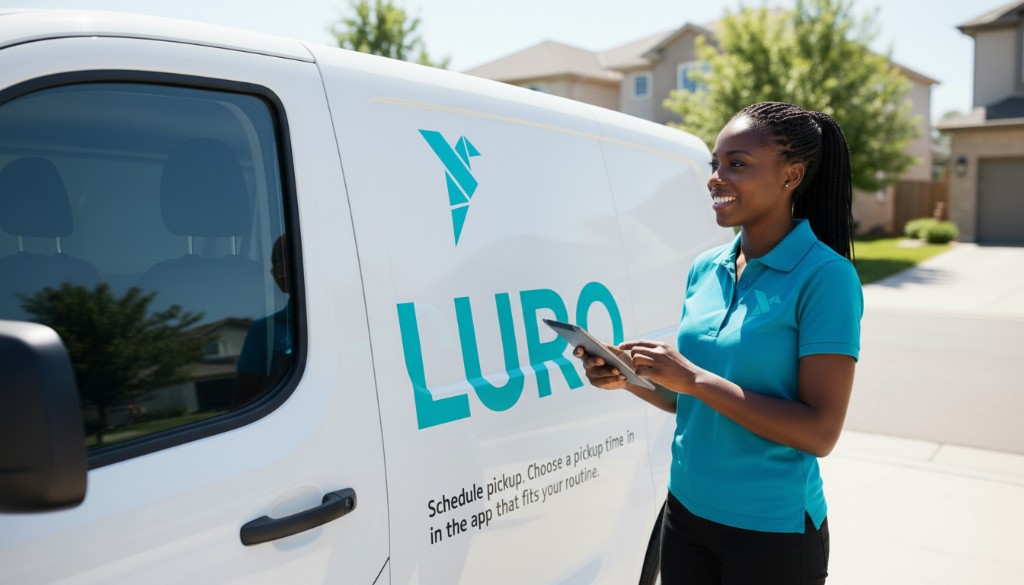 Schedule pickup with Luro app